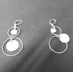 Very dainty multi hoop dangle earrings